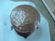 Small Decorative Caldron From Hammered Copper Metalware photo 2