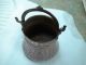 Small Decorative Caldron From Hammered Copper Metalware photo 3