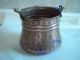 Small Decorative Caldron From Hammered Copper Metalware photo 4