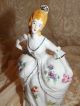 Antique Vintage Half Doll Related Dresser Lady Wall Pocket Vase Figurines photo 4