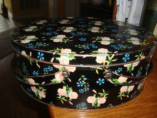 Vintage Metalware Tin Box / Tin Basket / W/ Handles / Or Tin Sewing Basket photo