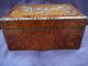Great Antique Victorian Inlayed Burl Walnut Jewelry Box Boxes photo 6