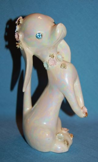 Vintage Lefton Porcelain Ceramic Pottery Pretty & Sweet Dachshund Dog Figurine photo