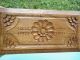 Antique Rare Wooden Jewelry Box Handmade Unique Wood Carving Art 19th Century Boxes photo 2
