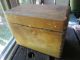 Vintage Wood Recipe Box W Recipes Clippings Dovetailed Rooster Flowers Hinged Vg Boxes photo 2