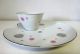 Vtg Tea Cup With Saucer Snack Tennis Set Art Deco Modern Diner Retro Abstract Cups & Saucers photo 1