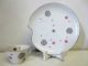 Vtg Tea Cup With Saucer Snack Tennis Set Art Deco Modern Diner Retro Abstract Cups & Saucers photo 3
