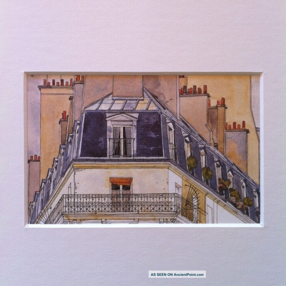 Paris Watercolor Print - Avenue Claude Vellefaux - Pierre Deux Other photo