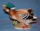 Vintage Japan Porcelain Ceramic Art Pottery Pair Ducks Bird Figurine/planter Figurines photo 1
