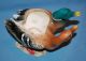 Vintage Japan Porcelain Ceramic Art Pottery Pair Ducks Bird Figurine/planter Figurines photo 8