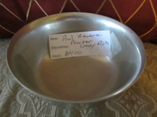 Paul Revere Colonial Pewter Reproduction - Candy Bowl photo