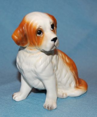 Vintage Lefton Japan Porcelain Ceramic Pottery Gorgeous St Bernard Dog Figurine photo