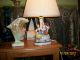 Shepard Couple Porcelain Figural Lamp Outstanding Work Of Antique Art Lamps photo 1