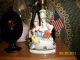 Shepard Couple Porcelain Figural Lamp Outstanding Work Of Antique Art Lamps photo 2