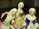 Antique Staffordshire Figurine Figure Seated Group People Playing Chess Figurines photo 10