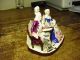 Antique Staffordshire Figurine Figure Seated Group People Playing Chess Figurines photo 11