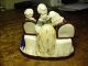 Antique Staffordshire Figurine Figure Seated Group People Playing Chess Figurines photo 1