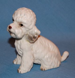 Vintage Porcelain Ceramic Pottery Gorgeous Napco Poodle Dog Figurine photo