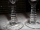 Pair Of Antique Cordial/liquor Glasses With Barley Twist Pedestal Mint Stemware photo 1