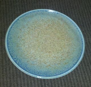 Asian Plate Blue Brown photo