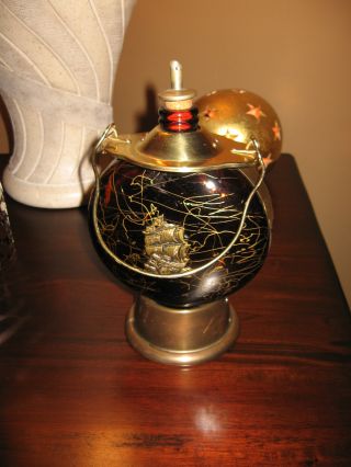 Antique Maritime Decanter,  It Is Also A Musical,  Detail.  Great Piece photo