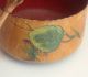 Swedish Wooden Bowl & Spoon Hand Painted Made In Sweden Antique Vintage 1900 ' S Bowls photo 3