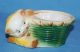 Vintage Porcelain Ceramic Hull Pottery Darling Cat Figurinewith Basket Planter Figurines photo 1