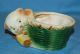 Vintage Porcelain Ceramic Hull Pottery Darling Cat Figurinewith Basket Planter Figurines photo 2