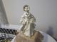Stunning Victorian Lady Figurine Trimmed In Gold 8 