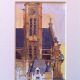 Paris Watercolor Print - St.  Etienne Du Mont Bell Tower - Pierre Deux Other photo 9