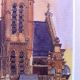 Paris Watercolor Print - St.  Etienne Du Mont Bell Tower - Pierre Deux Other photo 3