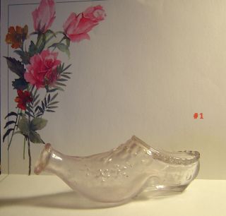 Antique Figural Shoe Perfume Bottle Hand Blown With Pontil Applied Lipsigned Hl. photo