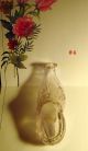 Antique Figural Shoe Perfume Bottle Hand Blown With Pontil Applied Lipsigned Hl. Perfume Bottles photo 4