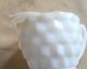 Vintage Jeanette White Depression Glass Creamer Sugar Antique Cubist Glass Cube Decanters photo 5