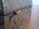 Antique / Hand Crafted Wooden Treasure Chest Covered In Brass / India Boxes photo 6