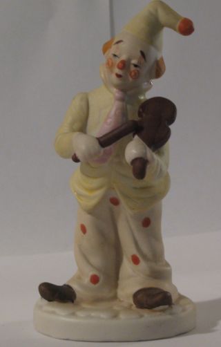 Unbranded Figurine Man Clown Playing Violin photo