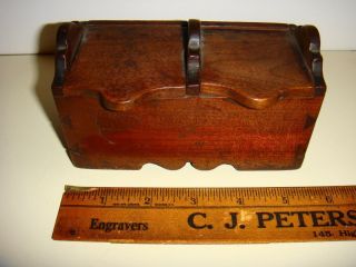 Early 19th Century Pennsylvania Spice Box Two Compartment photo