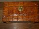 Vintage C.  1950 ' S Detailed Asian Hand Carved Large Satin Lined Box Brass Hardware Boxes photo 2