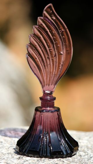 Very Big Dark Violet Perfume Bottle,  Only 1 Item Available photo