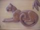 Modernist Wall Picture Lion On Wood Back Ground Awesome Other photo 1