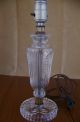 Pair Of Antique Pressed Ribbed Glass Boudoir Vanity Lamps - Need Rewired - Parts Lamps photo 3