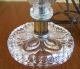 Pair Of Antique Pressed Ribbed Glass Boudoir Vanity Lamps - Need Rewired - Parts Lamps photo 4