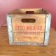 Antique Milk Crate/ Box.  Otto Milk Company Pittsburgh Pa.  Milk Advertising. Boxes photo 1