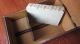 Old Oak 4x6 Index Card Sized File Box Wooden Dovetailed 10 3/4in.  Deep Boxes photo 2