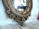 Vintage Mid Century Syroco Wood Convex Bullseye Eagle Round Federal Wall Mirror Mirrors photo 3