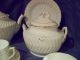 Antique White Bone China W/ Gold Trim Luncheon Set For 4 Teapots & Tea Sets photo 1