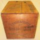 Antique Royal Baking Powder Old Wooden Dovetail Box Crate With Label Boxes photo 3