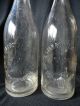 Vintage Antique White Star Bottling Works Detroit Mich Mi 2 Bottles Clear Glass Bottles photo 1