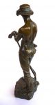 Bronze Statue By Charles Levy,  C.  1890,  Le Faneur Metalware photo 2