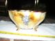 Antique Porcelain Colander Strainer W/ Gold Flake Paint Grape Themed Bowls photo 1